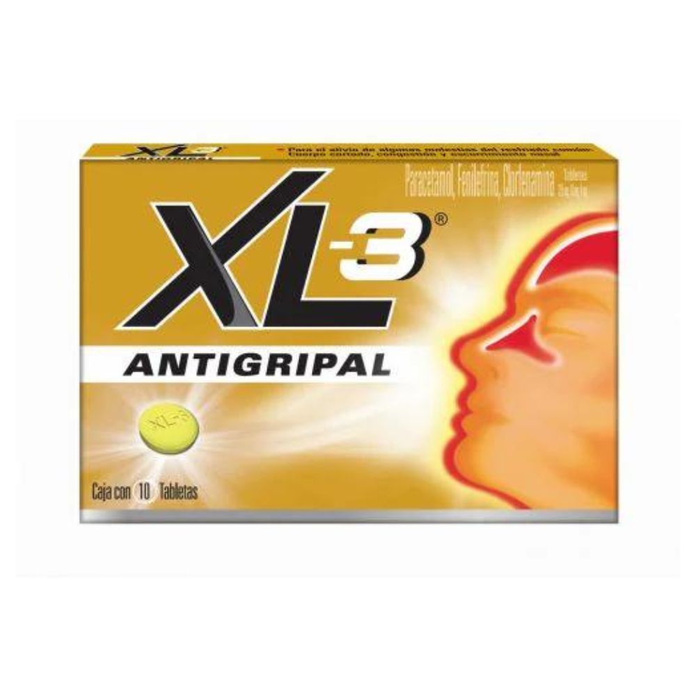 Xl-3 Antigripal 325/10/4 Mg Con 10 Tabletas