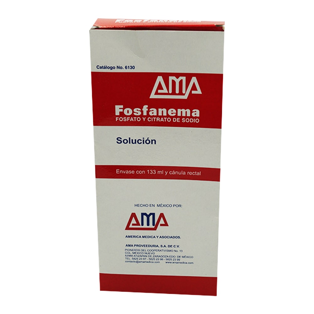 ENEMA 6130 NP DE FOSFATO SOLUCION 133 ML CON CANULA AMA