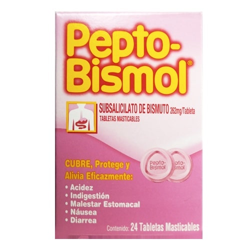 Pepto-Bismol Tabletas Sobre 6X4