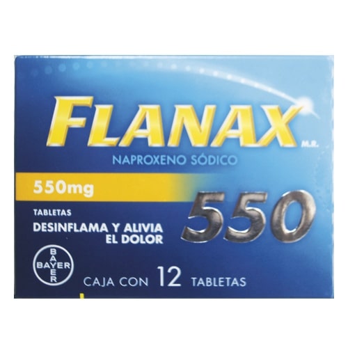 Flanax 550 Miligramos Tabletas 12