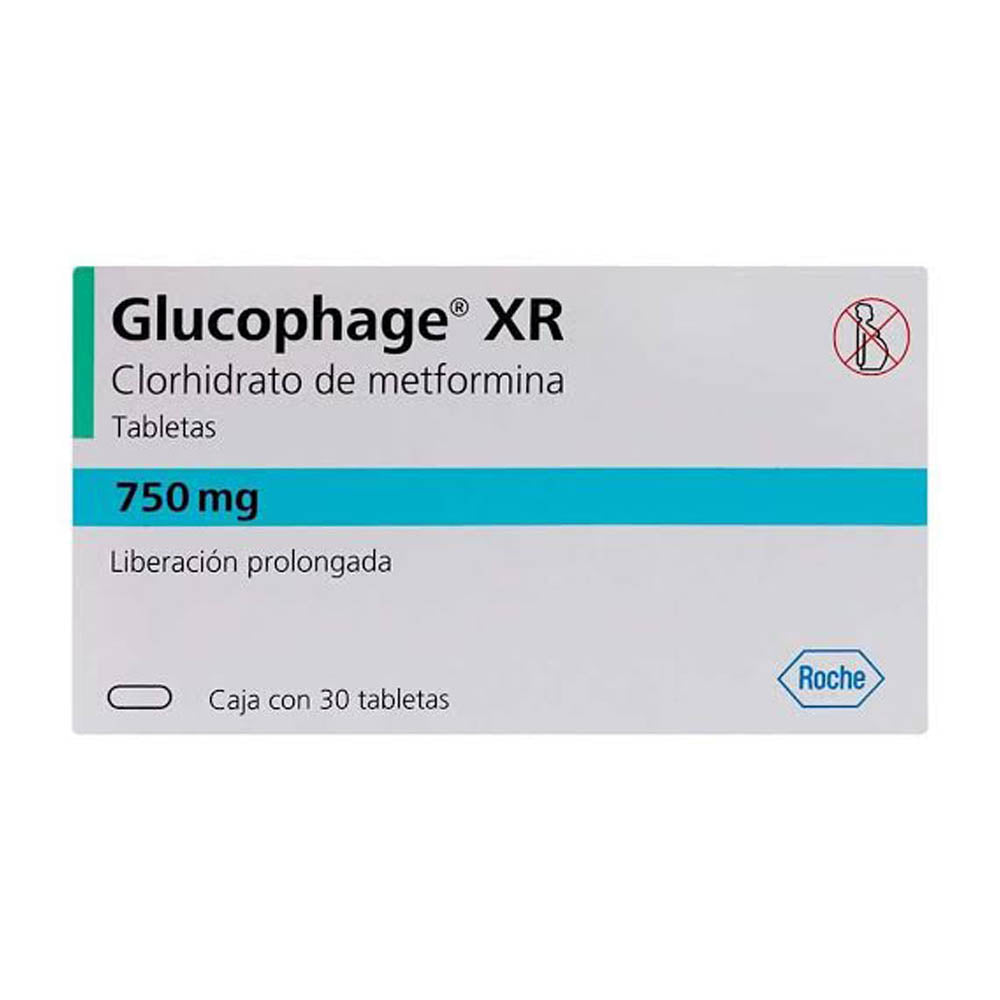 GLUCOPHAGE XR 750 MG TABLETAS 30