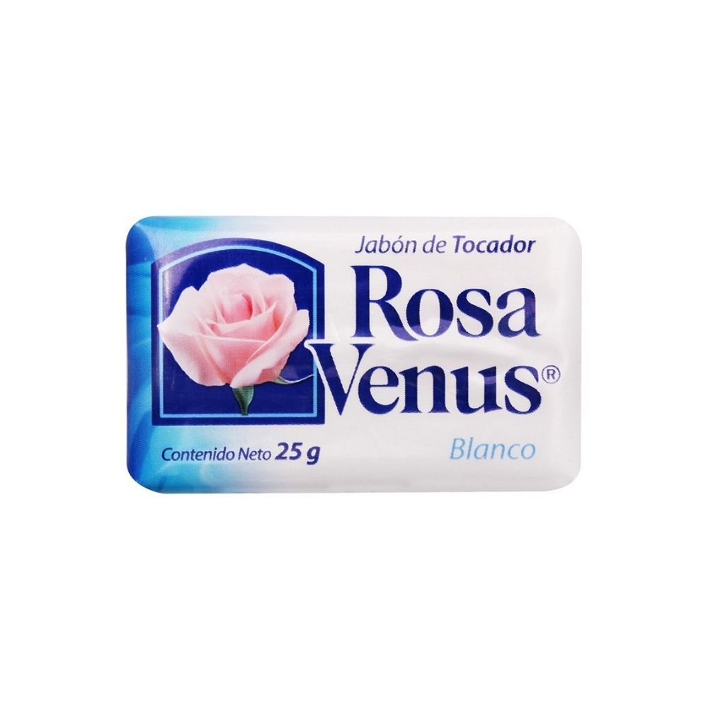 JABON ROSA VENUS BARRA BLANCO 25 G