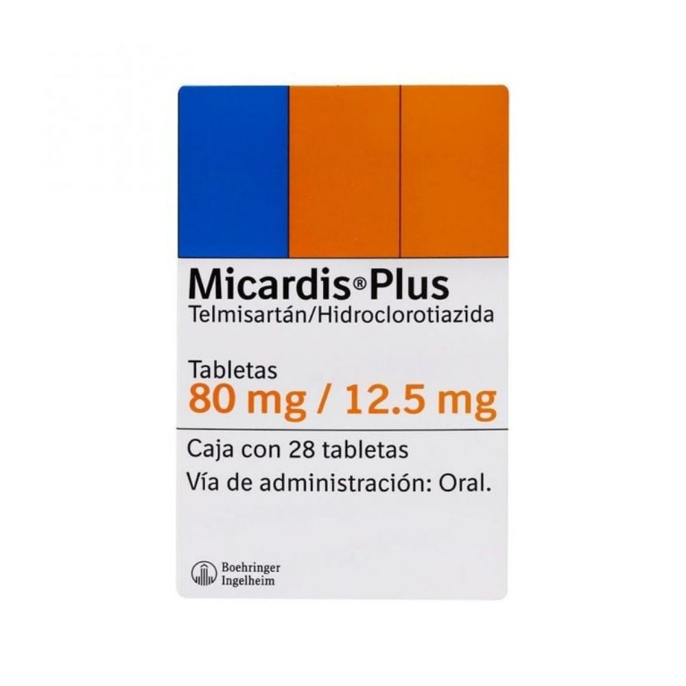 Micardis Plus 80/12.5 Miligramos Con 28 Tabletas