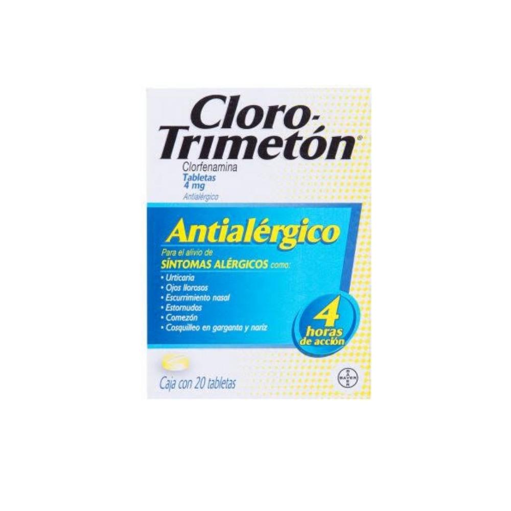 CLORO-TRIMETON 4 MG TABLETAS 20