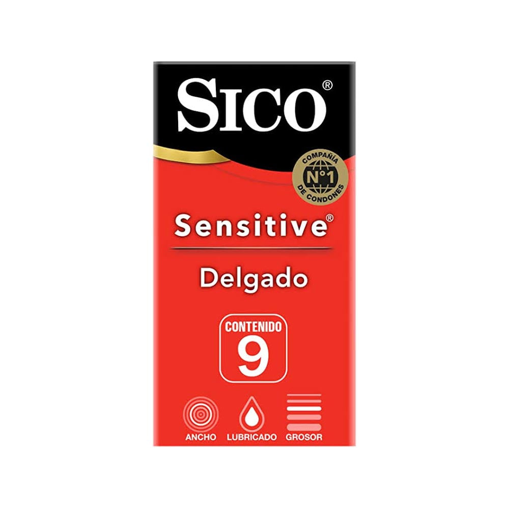 Preservativo Sico Sensitive Con 9 Piezas