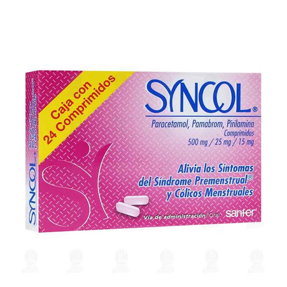 SYNCOL 500/25/15 MG COMPRIMIDOS 24