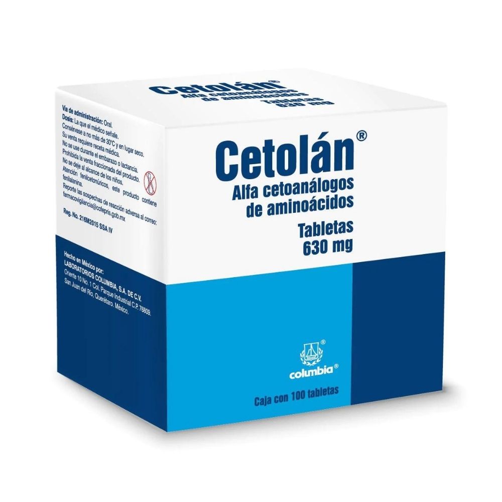 Cetolan 630 Mg Tabletas Con 100