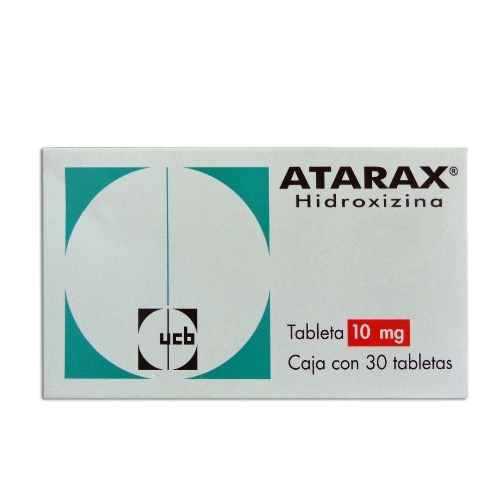 Atarax 10 Mg Con 30 Grageas Hidroxizina
