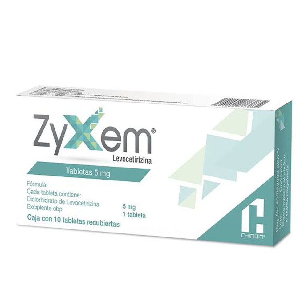 Zyxem 5 Mg Con 10 Tabletas 