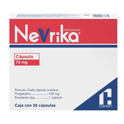 Nevrika 75 Mg Con 28 Capsulas