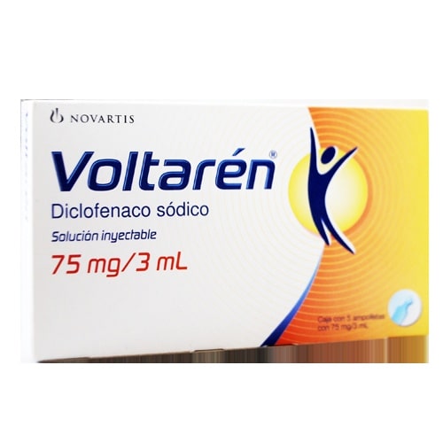 Voltrol Inyectable Voltaren 75 Mg Solución Inyectable 5X3 Ml