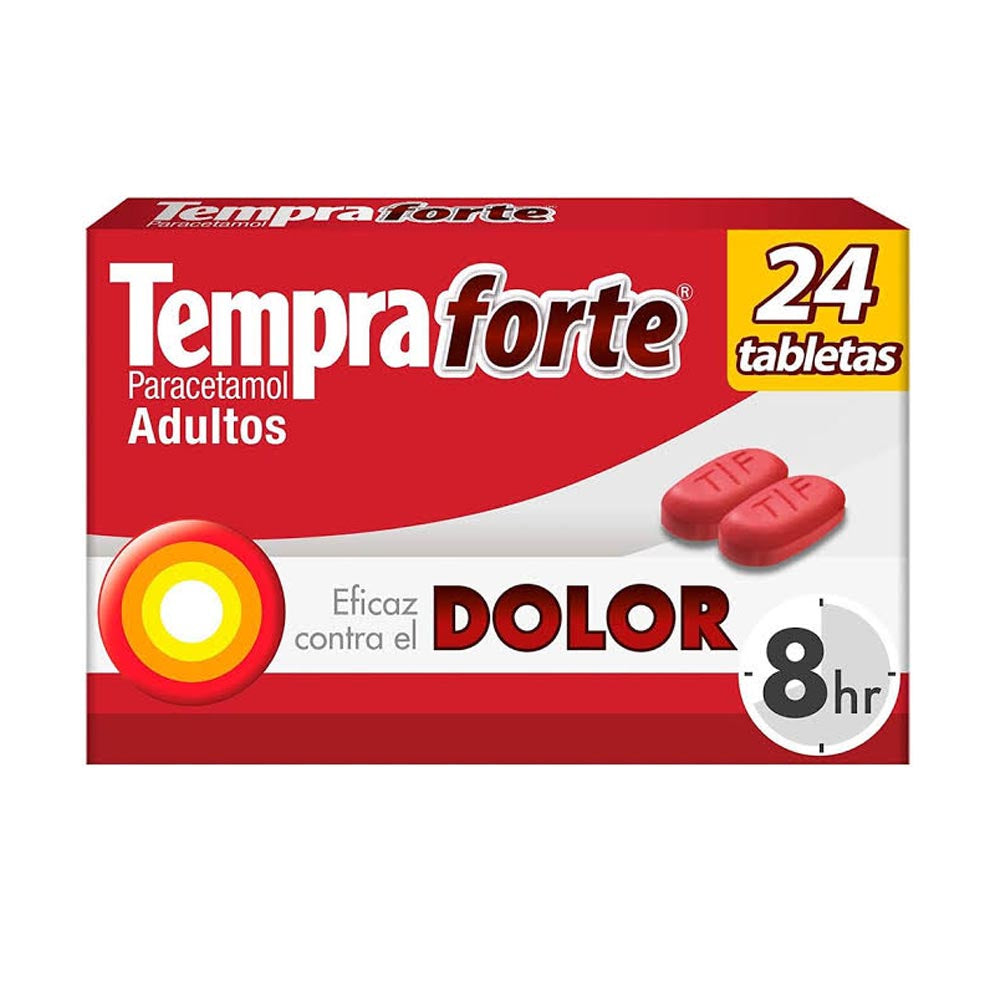 Tempra-Forte 650 Mg Tabletas Con 24