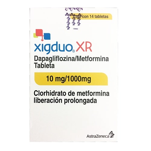 XIGDUO XR 10 1000 MG TABLETAS 14