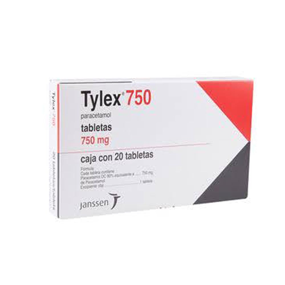 Tylex 750 Mg Tabletas Con 20