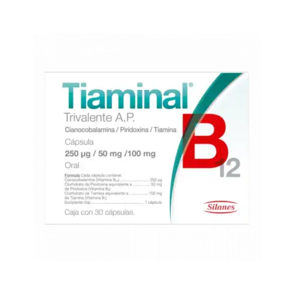 Tiaminal Trivalente B12 Ap Capsulas Con 30