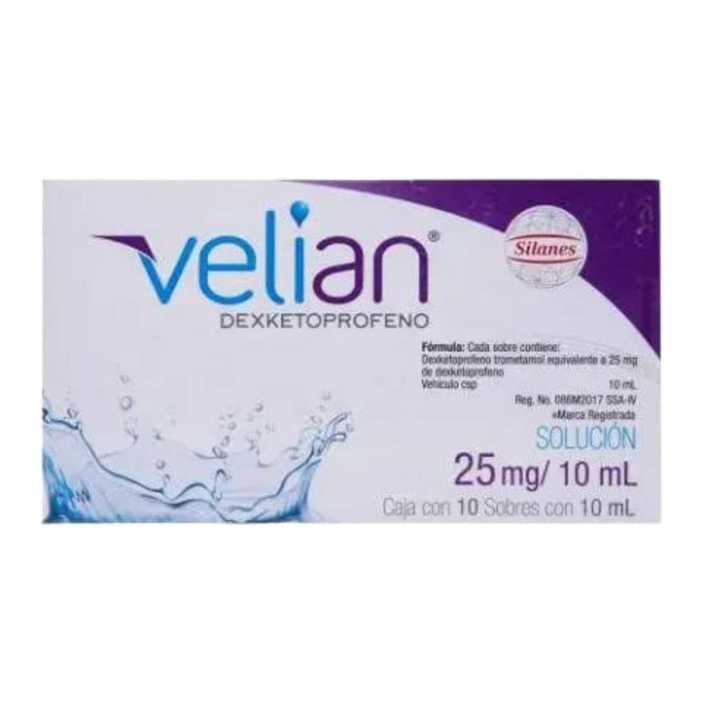 Velian 25 Mg Solucion  Sobre 10 X 10 Ml