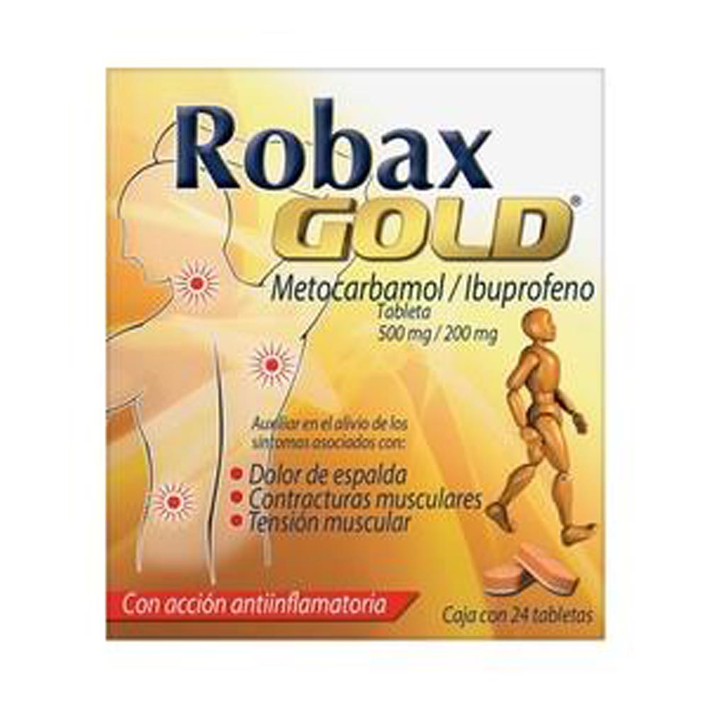 ROBAX GOLD 500/200 MG TABLETAS 24