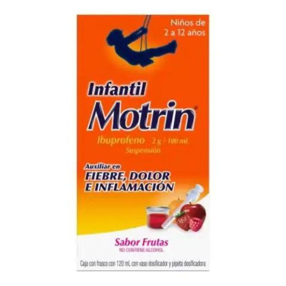 Motrin Infantil Fresa-Frambuesa Solucion 120 Ml