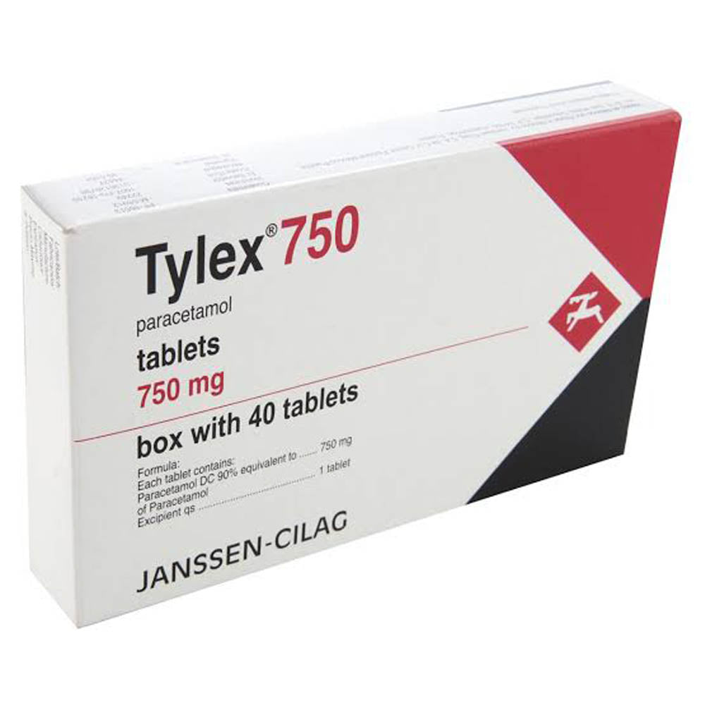 TYLEX 750 MG TABLETAS 40