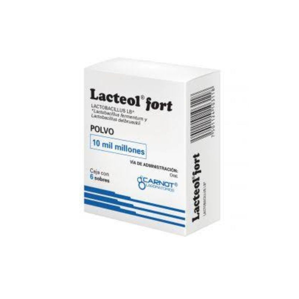 Lacteol-Forte 340 Mg Polvo Con 6 Sobres