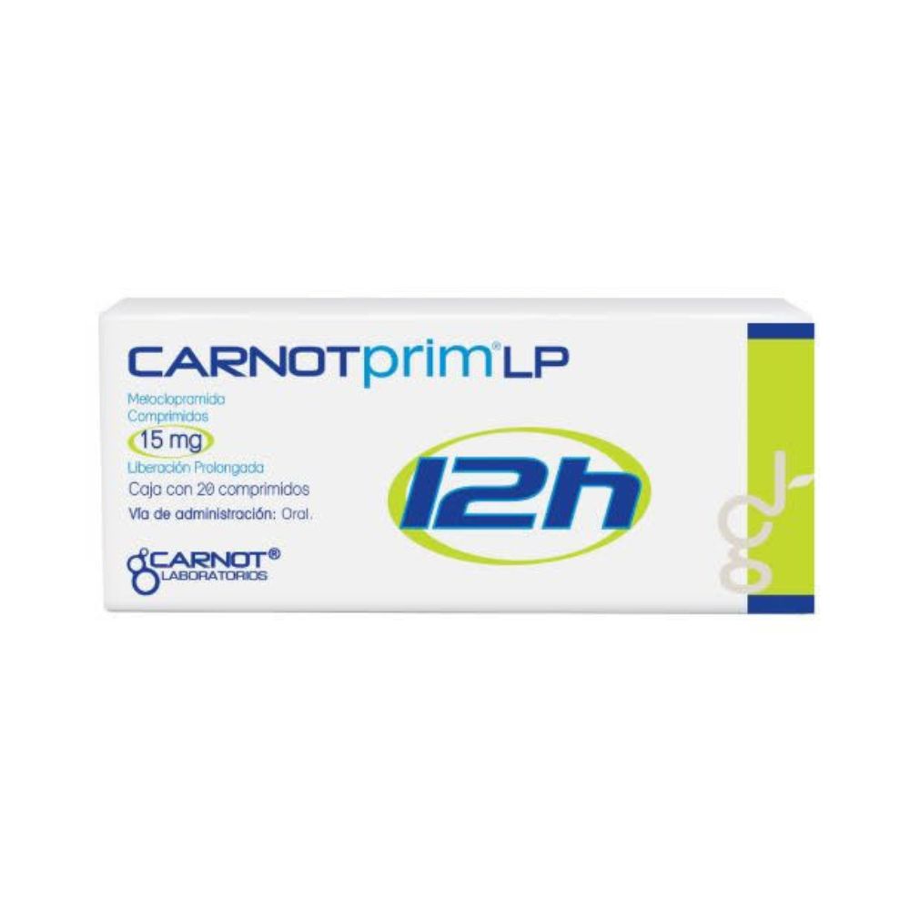 Carnotprim 12H 15Mg Con 20 Comprimidos Liberacion Prolongada 