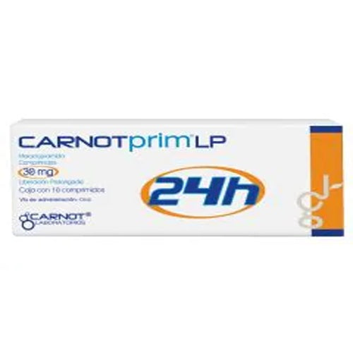 Carnotprim Lp 30 Mg Liberacion Prolongada Con 10  Tabletas 