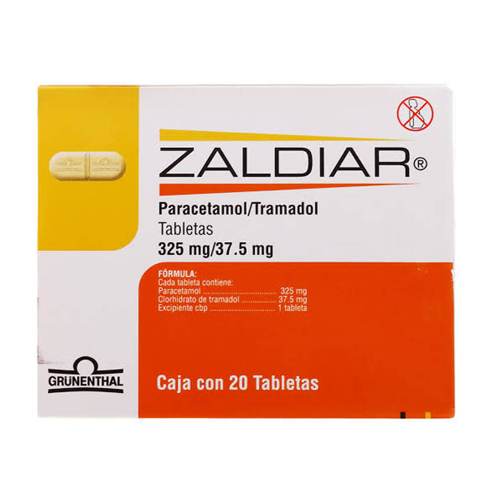 Zaldiar 37.5/325 Mg Con 20 Tabletas