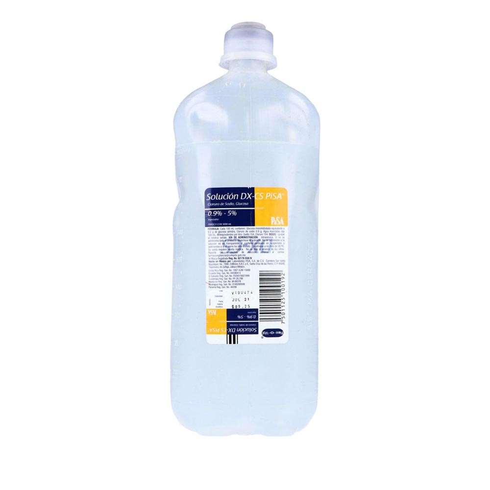 Gluc 9% Cloruro Sodio Dx-Cs Plast 1 Litro T19 (Solucion Mixta)