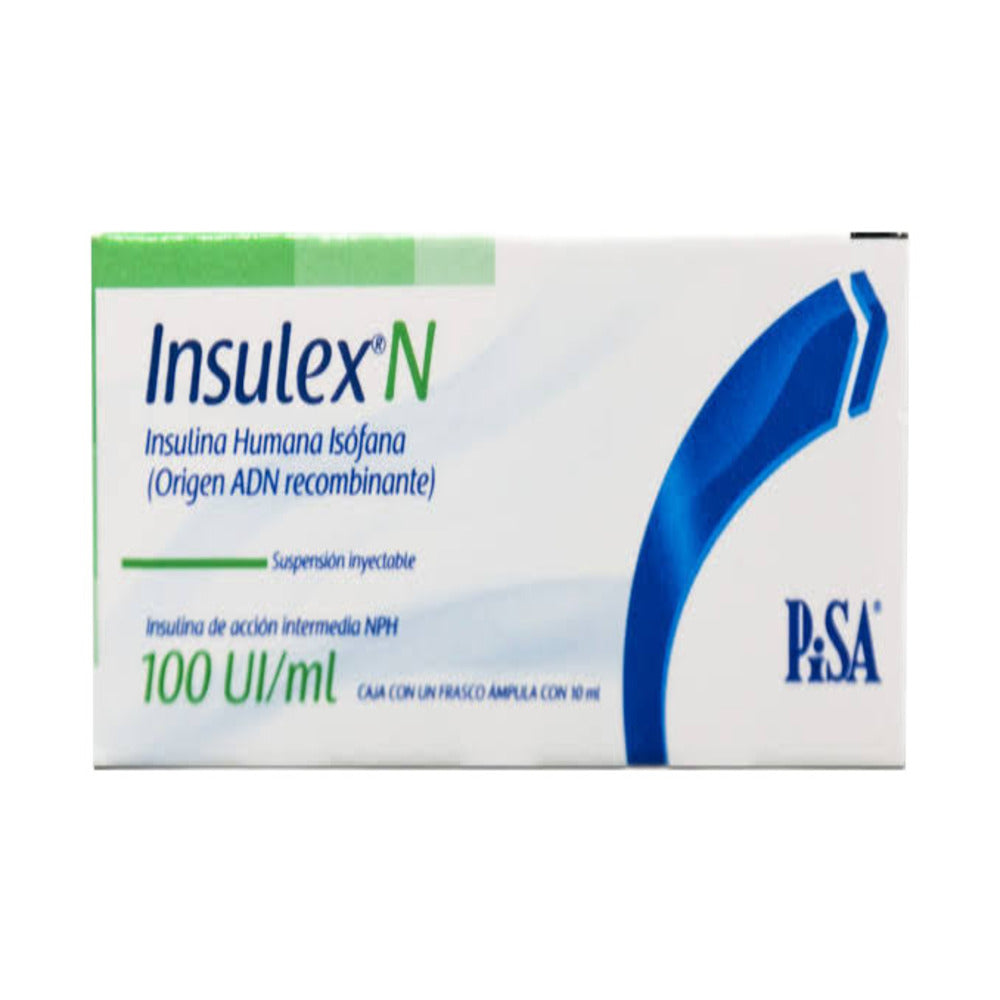 Insulex-N 100 Ui Ampolleta 1X10 Ml (Insulina Isofana Nph)