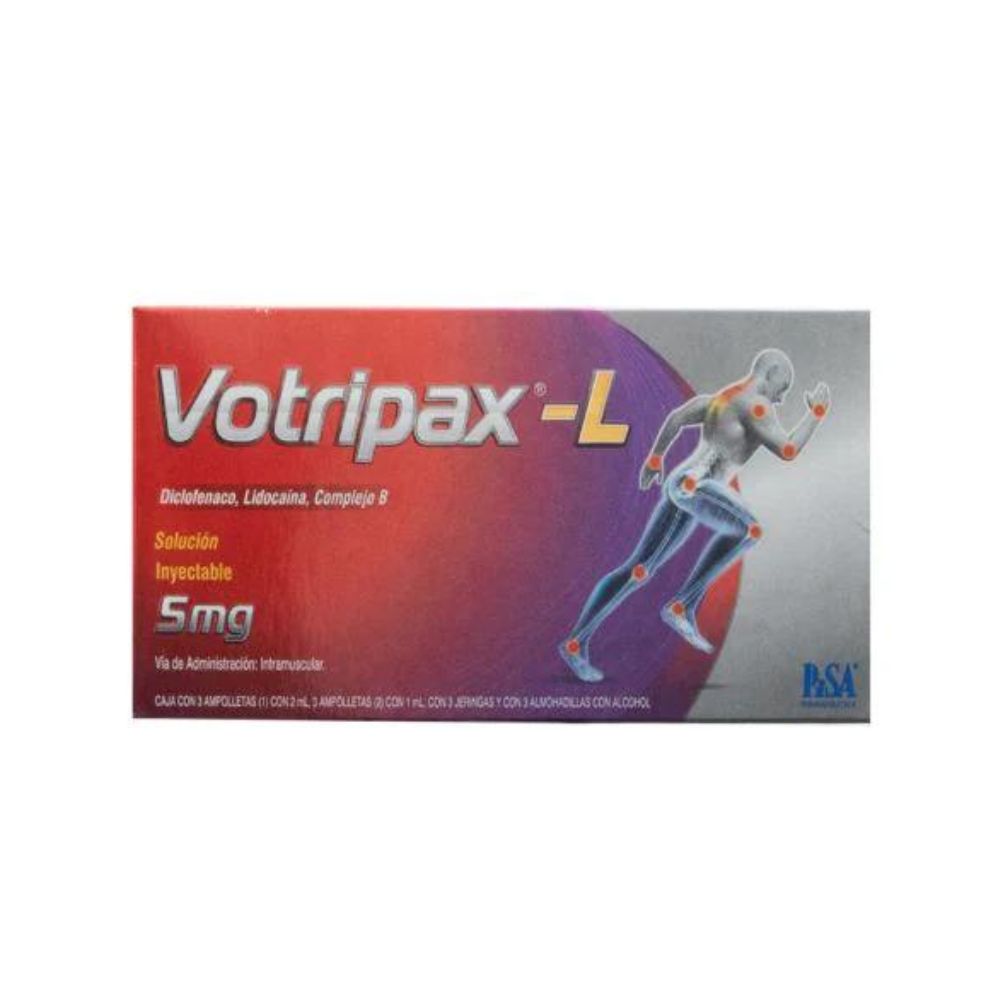 Votripax-L Forte 5 Mg Ampolletas 6 Jeringas 3