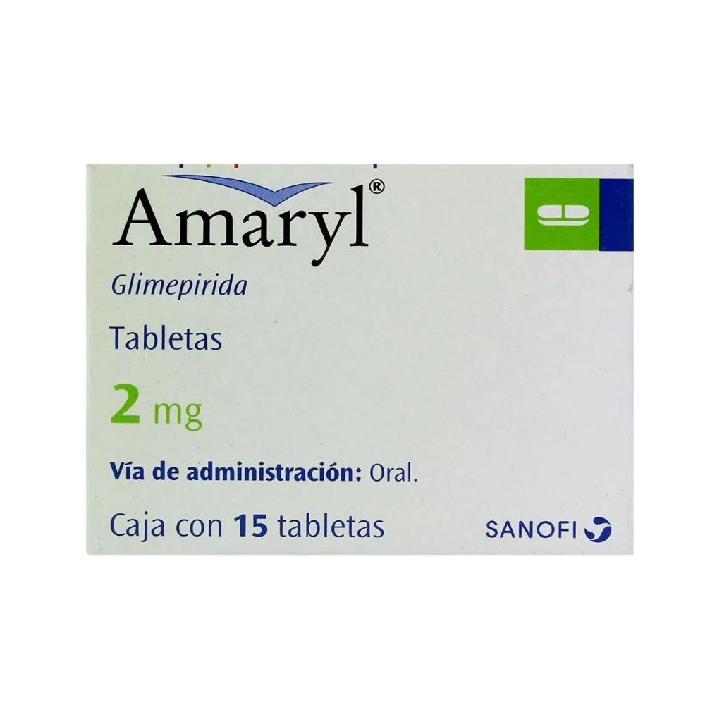 Amaryl 2 Miligramos Con 15 Tabletas