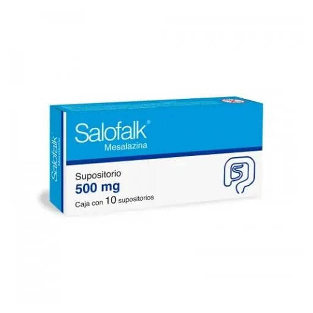 SALOFALK 500 MG SUPS 10 MESALAZINA