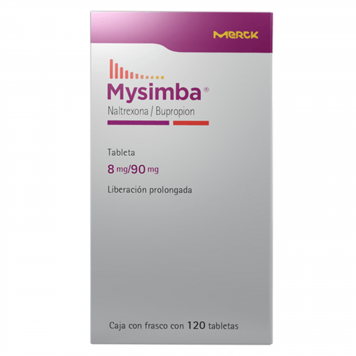 Mysimba (Naltrexona Bupropion) 8/90 Miligramos Con 120 Tabletas