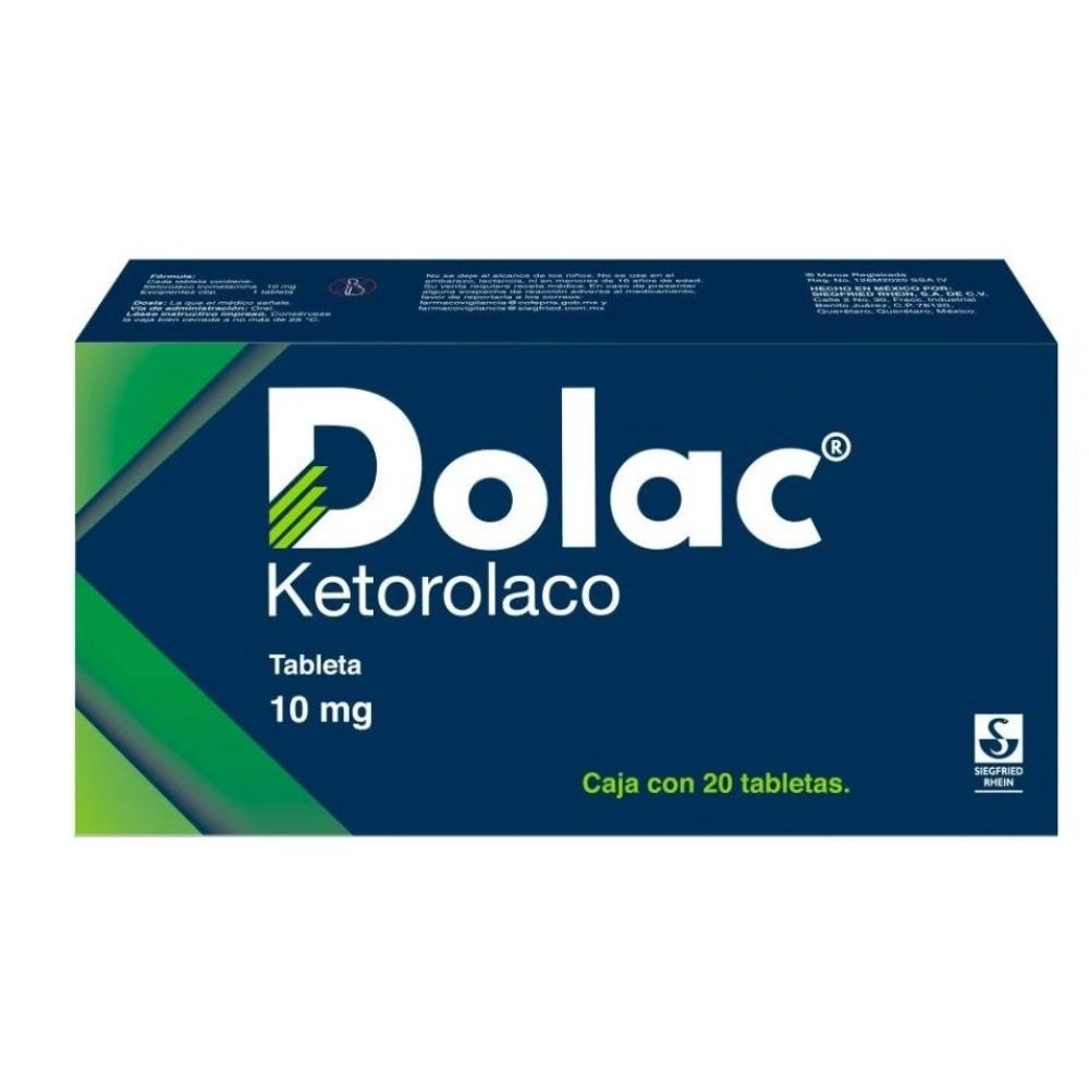 DOLAC 10 MG 20 TABLETAS