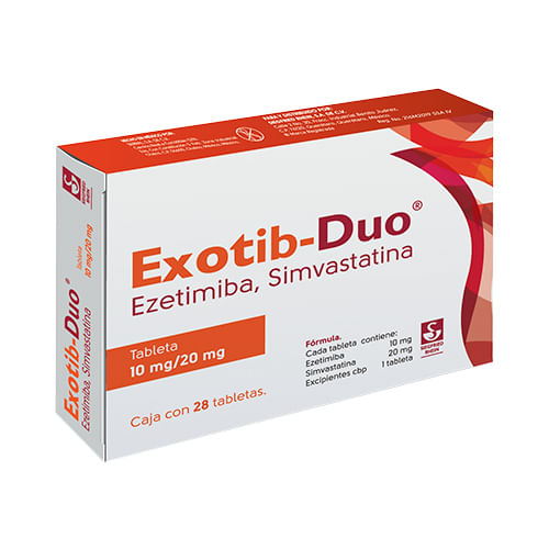 Exotib Duo 10/20 Mg Con 28 Tabletas