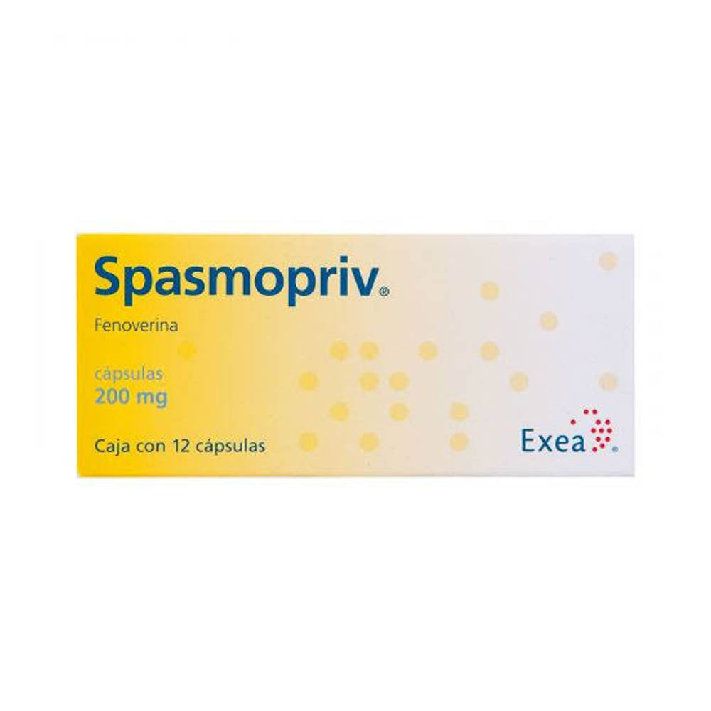 SPASMOPRIV 200 MG CAPSULAS 12