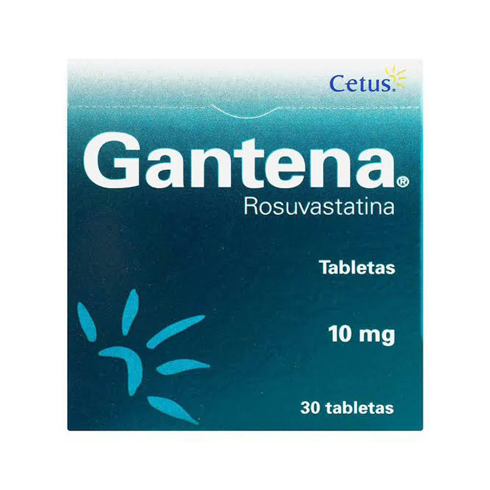 Gantena 10 Mg Con 30 Tabletas