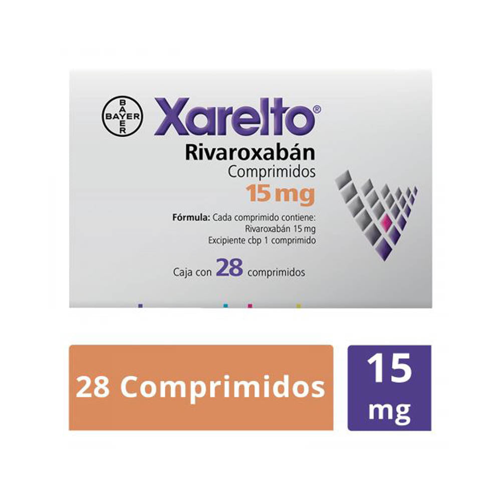 Xarelto 15 Mg Con 28  Comprimidos