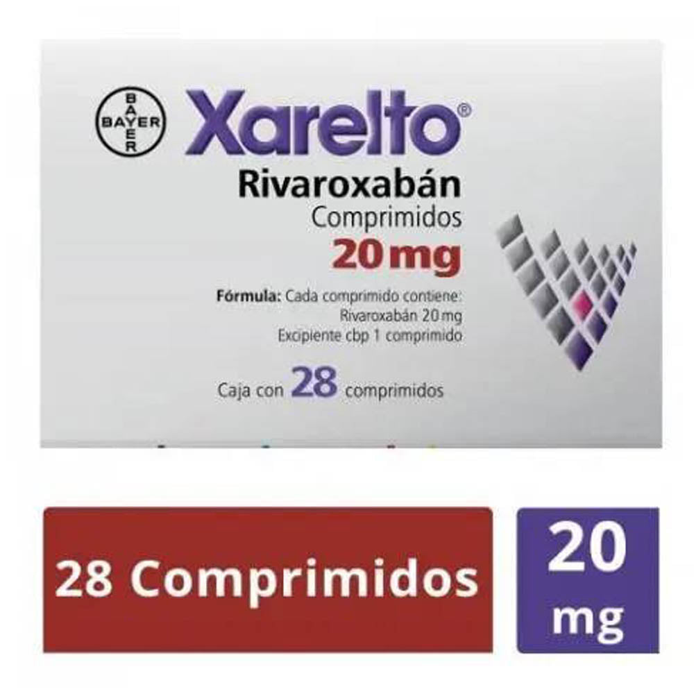 Xarelto 20 Mg Con 28 Comprimidos