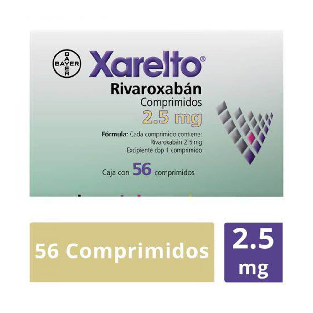 Xarelto 2.5 Mg Comprimidos Con 56