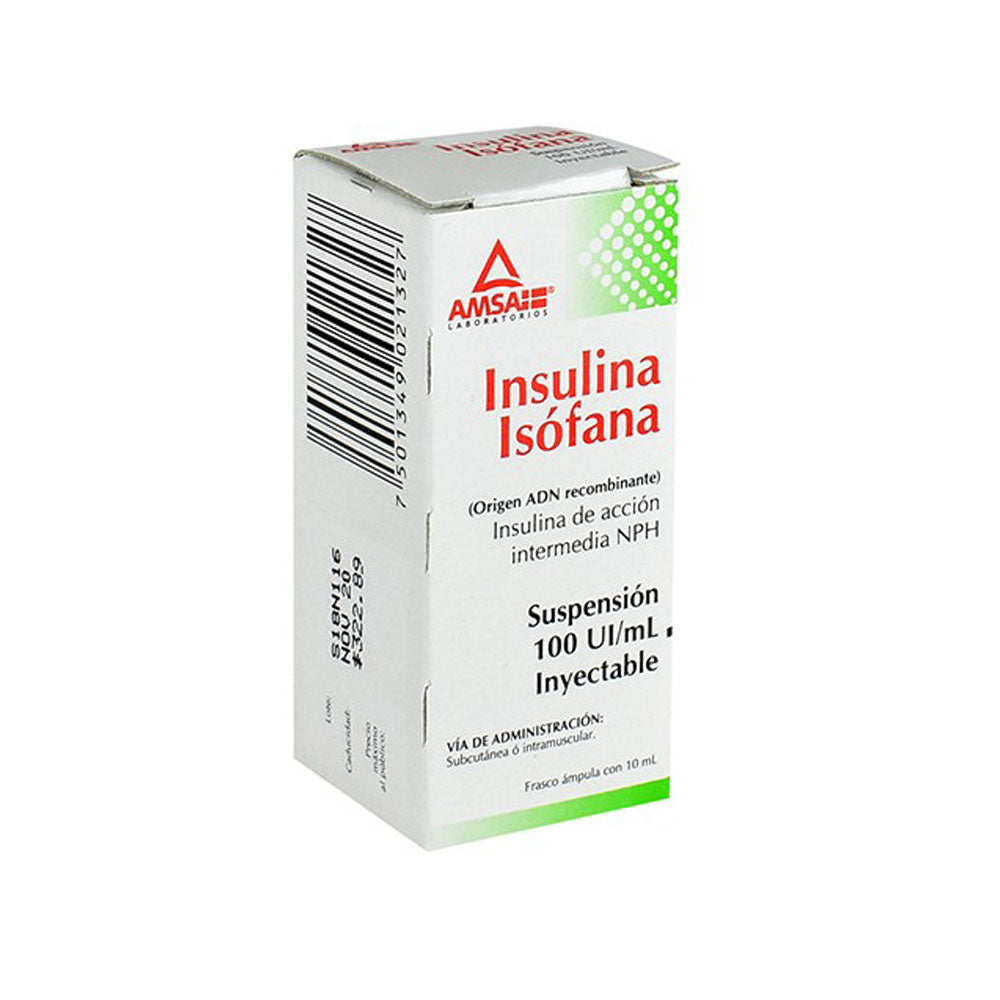 INSULINA ISOFANA INTERM/NPH10 ML/INSULEX UNEME
