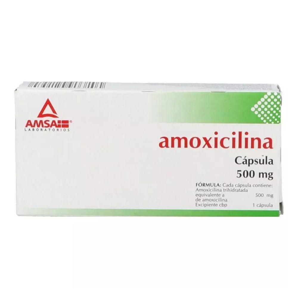 Amoxicilina 500 Mg C/12 Capsulas Amsa