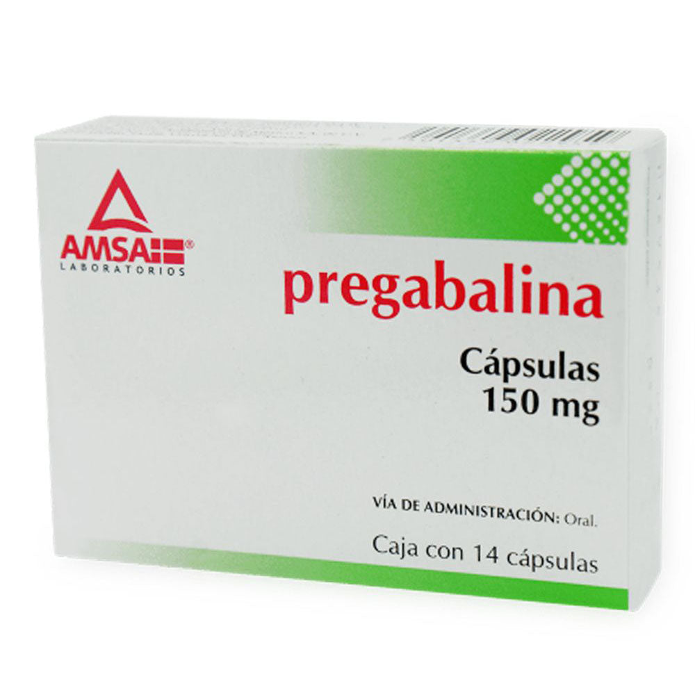 PREGABALINA 150 MG CON 14 CAPSULAS AMSA