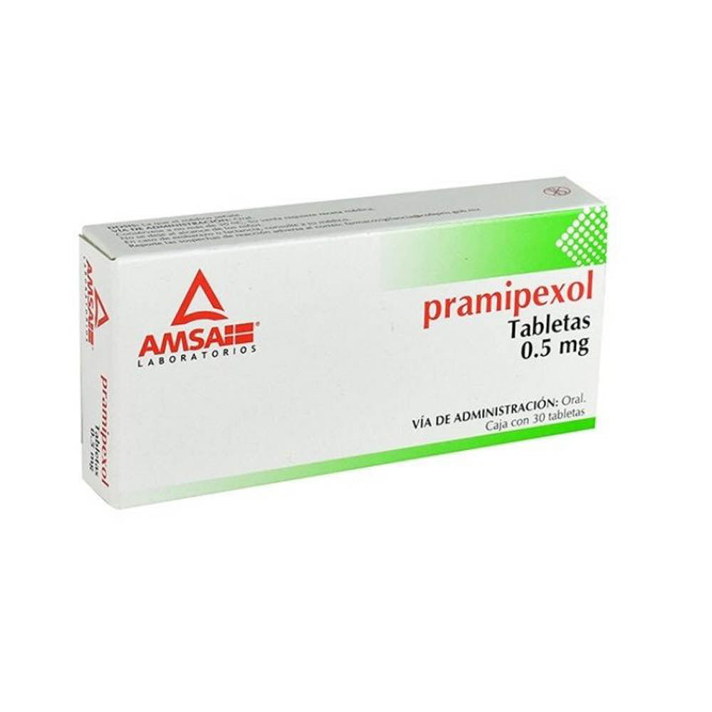 PRAMIPEXOL 0.5 MG CON 30 CAPSULAS