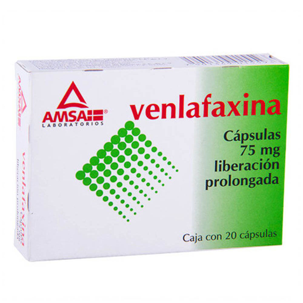 Venlafaxina 75 Mg Con 20 Capsulas