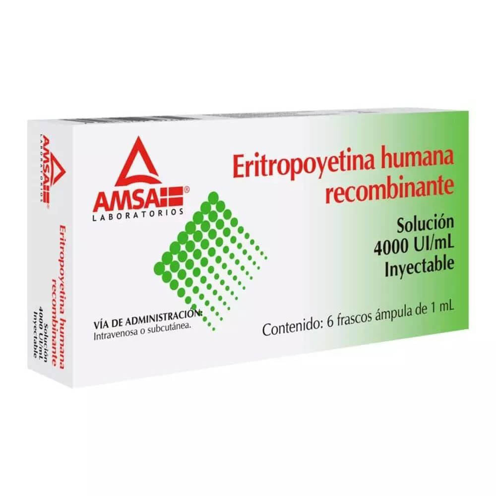 ERITROPOYETINA 4000UI/ML CON 6 FRASCO 1 ML AMSA