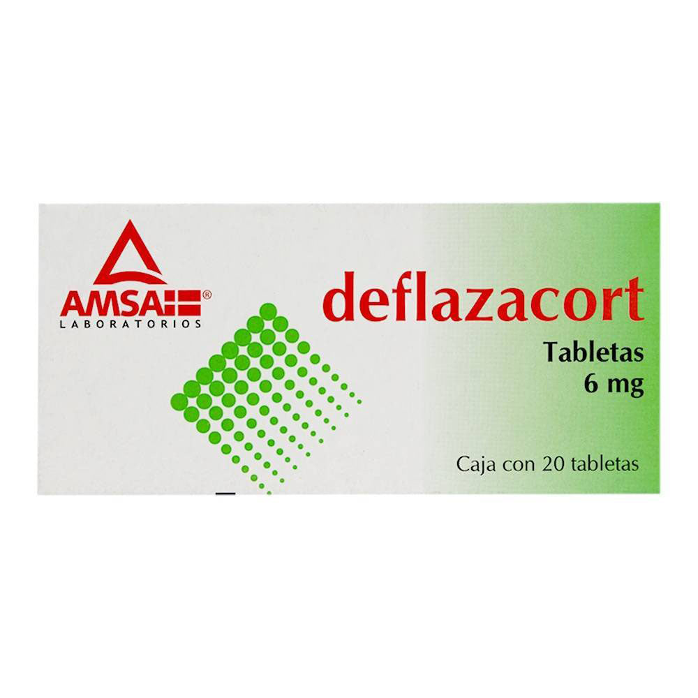 Deflazacort  6 Miligramos Con 20 Tabletas