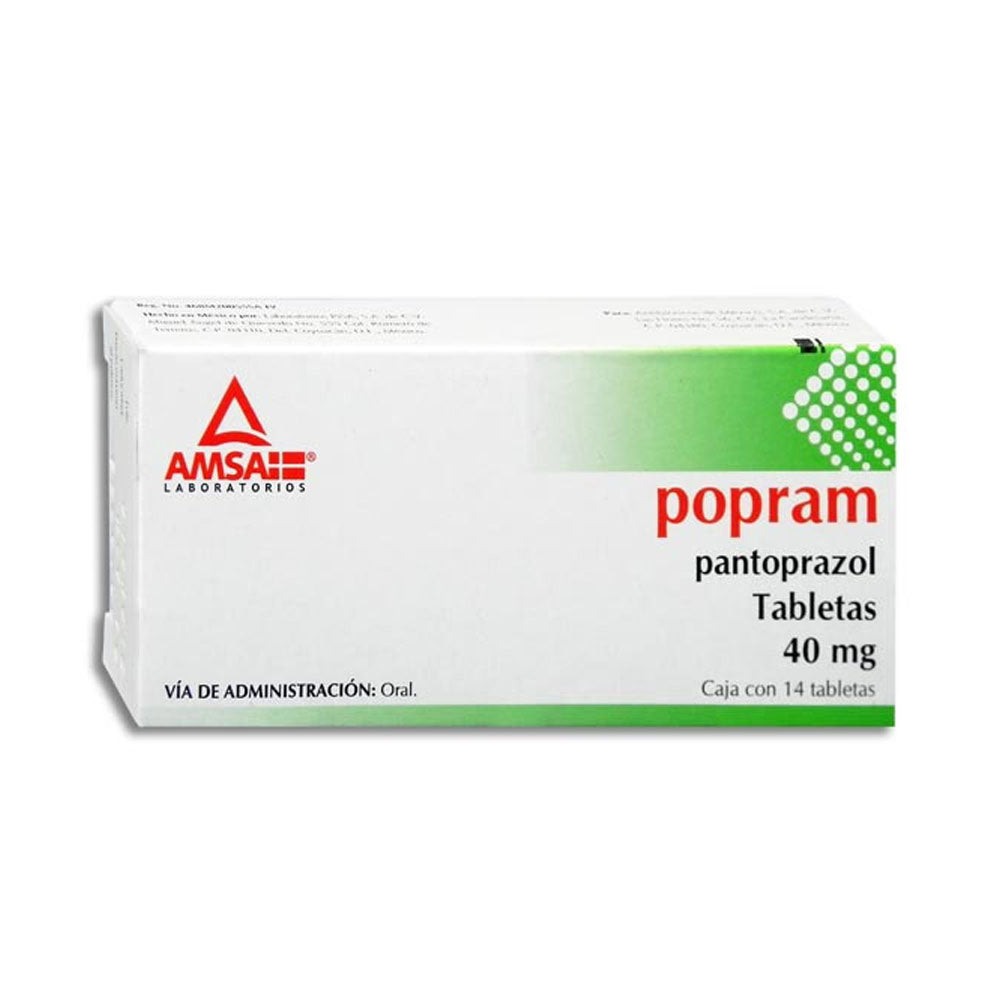 POPRAM PANTOPRAZOL 40 MG CON 14 GRAG