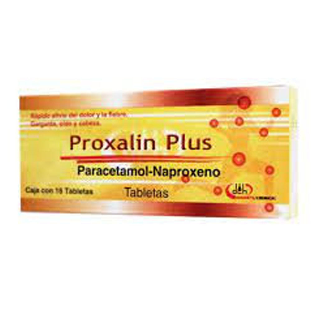 PROXALIN PLUS (PARACE/NAPROXE) CON 16 TABLETAS