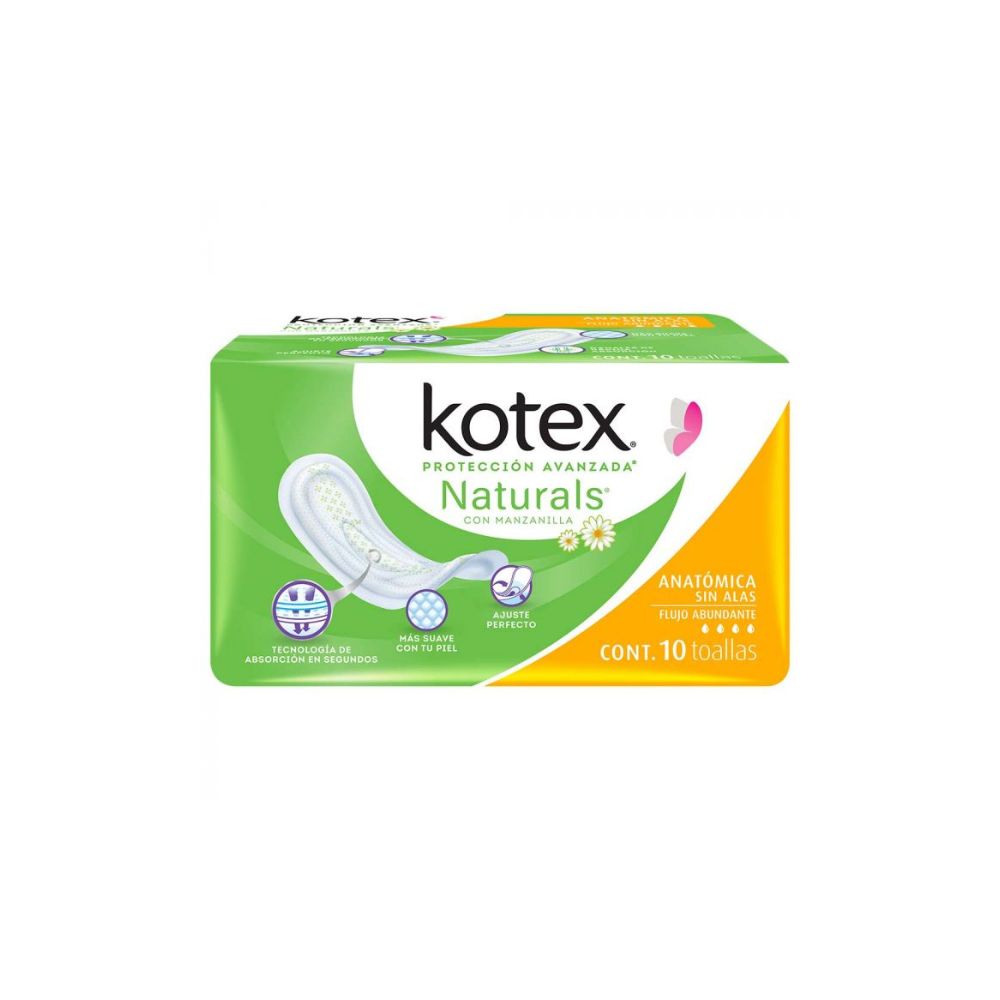 TOALLAS SANITARIAS KOTEX MZALLA S/ALAS